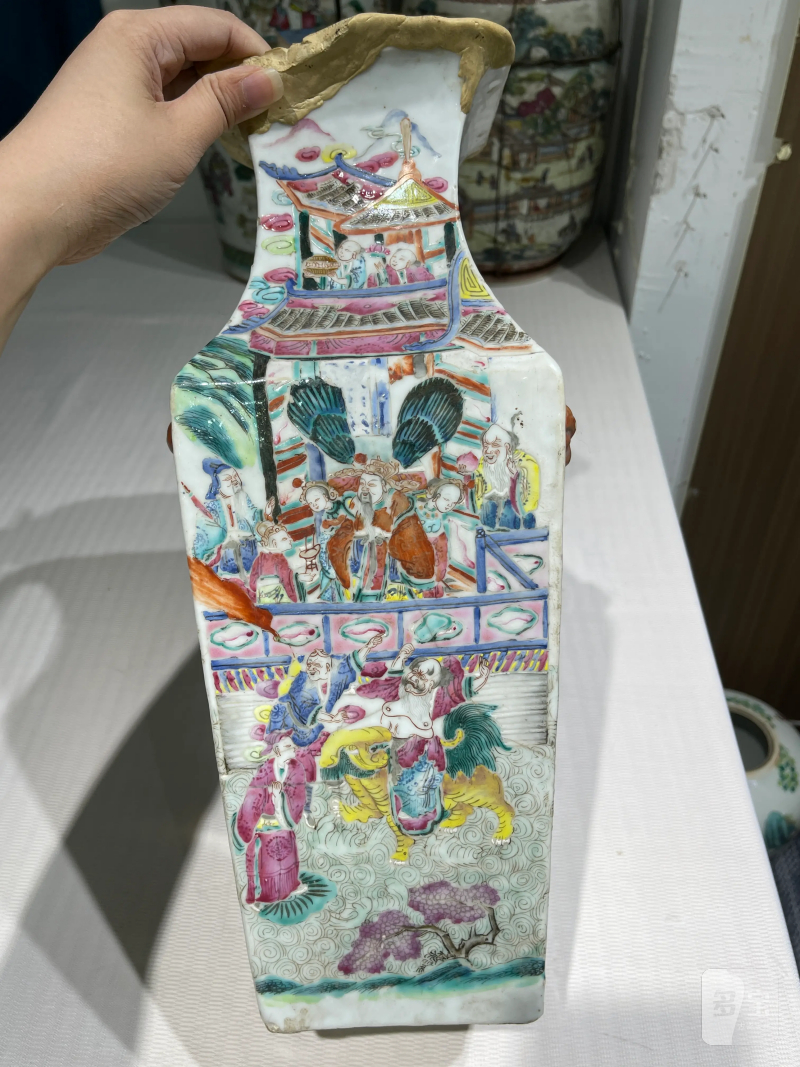 清代 粉彩人物纹瓷器一组十四件 - 图64